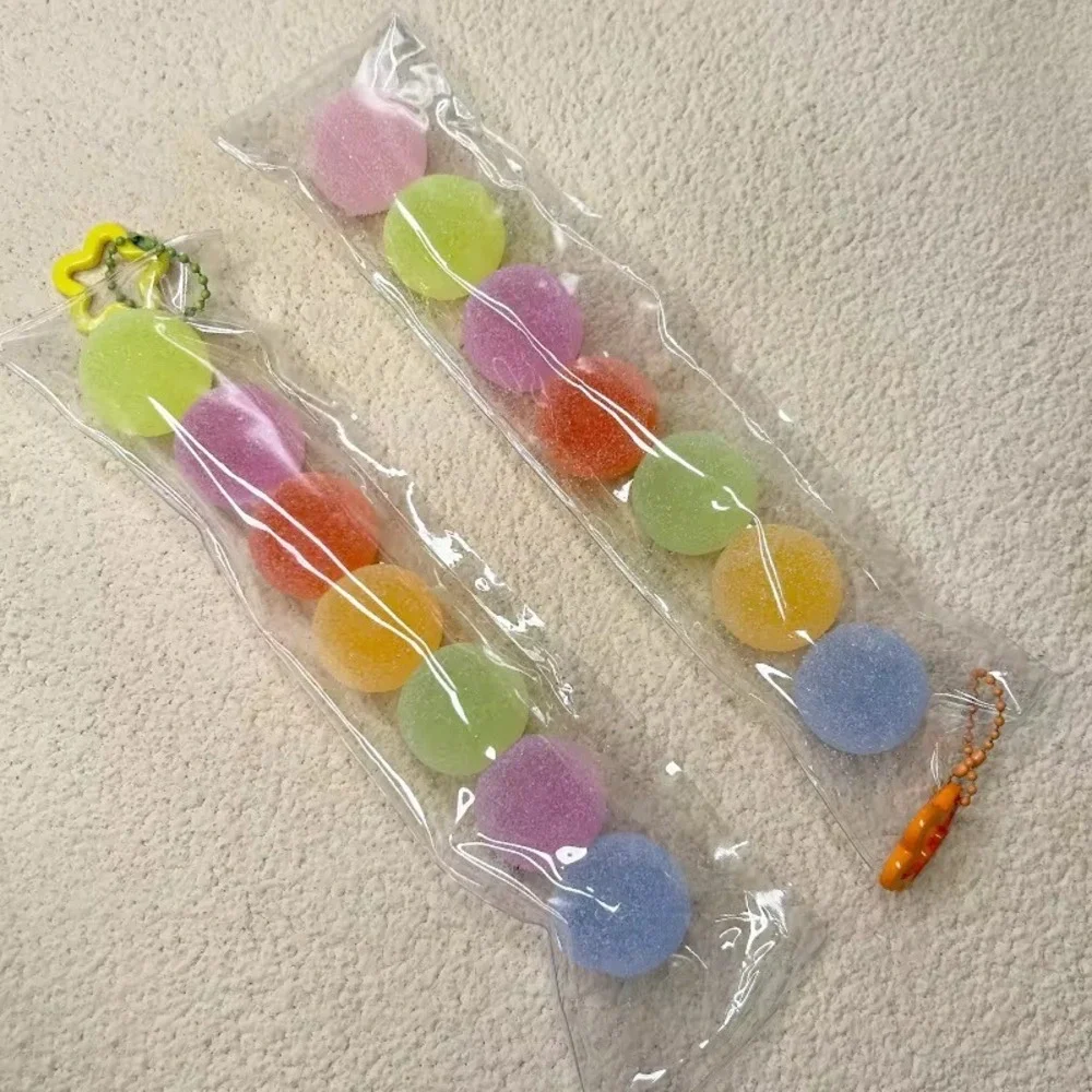 ONE Taba Keychain Candy Ball Squishy Colorful Sugar Dusted Jelly Ball Accessory